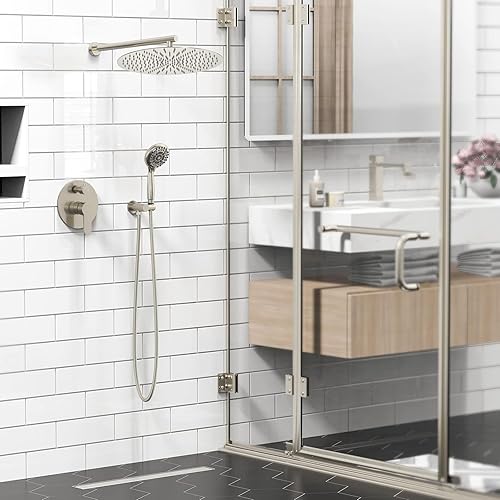Miniatura 7 de SR SUN RISE Grifo de ducha  Sistema de cabezal de ducha multifuncional de alta presión de 16 pulgadas con accesorios de cabezal de ducha de mano