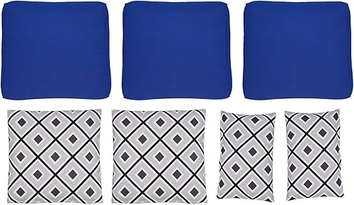 PIAOCAIYIN Juego de 10 cojines de repuesto para exteriores, cojines de sofá de repuesto, color azul marino, cojines de patio con celosía de