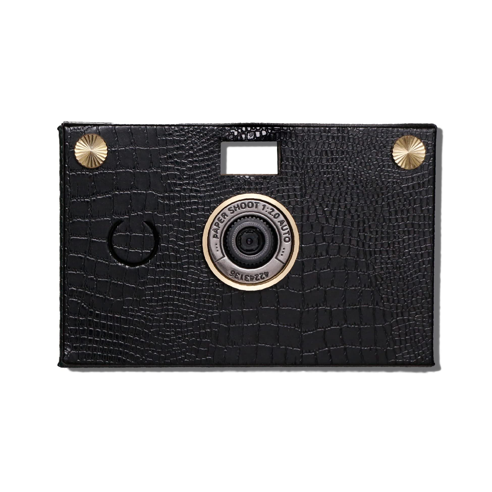 Paper Shoot Camera | Case Only - (Multiple Designs) Leather Black