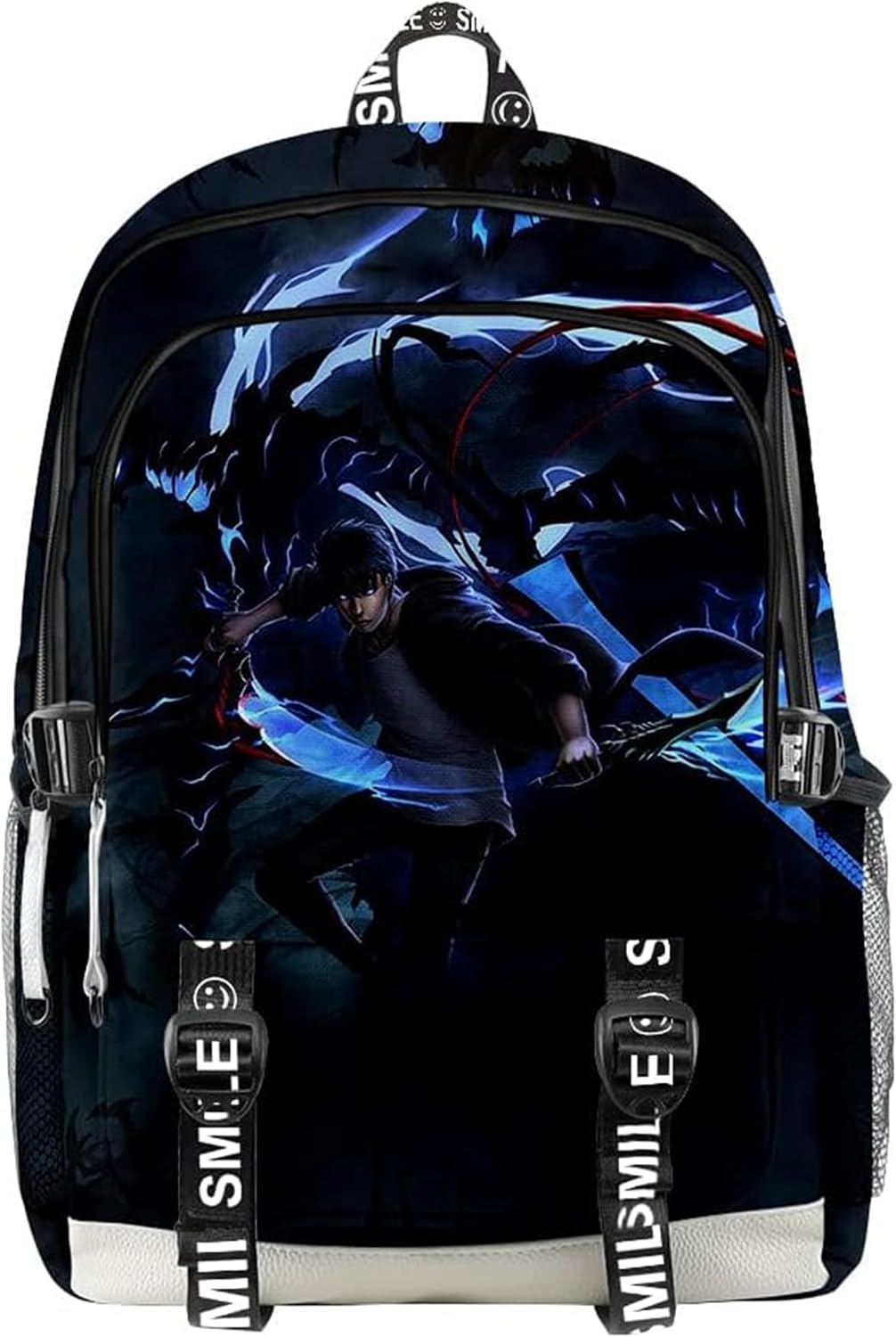 ISaikoy Anime Solo Leveling Backpack School Bag Bookbag Daypack 3D Printing Bag 2