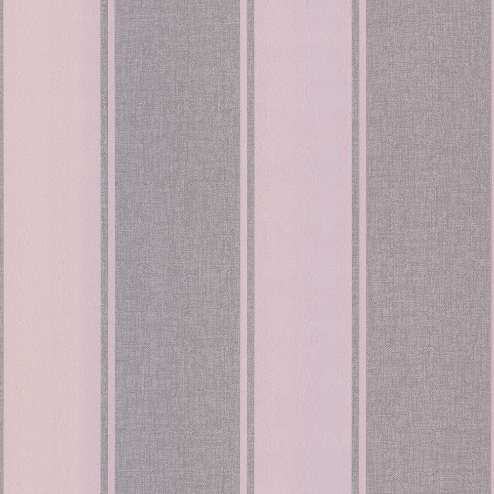 Arthouse 910208 Dusky Rose Metallic Textures Luxe Stripe Wallpaper