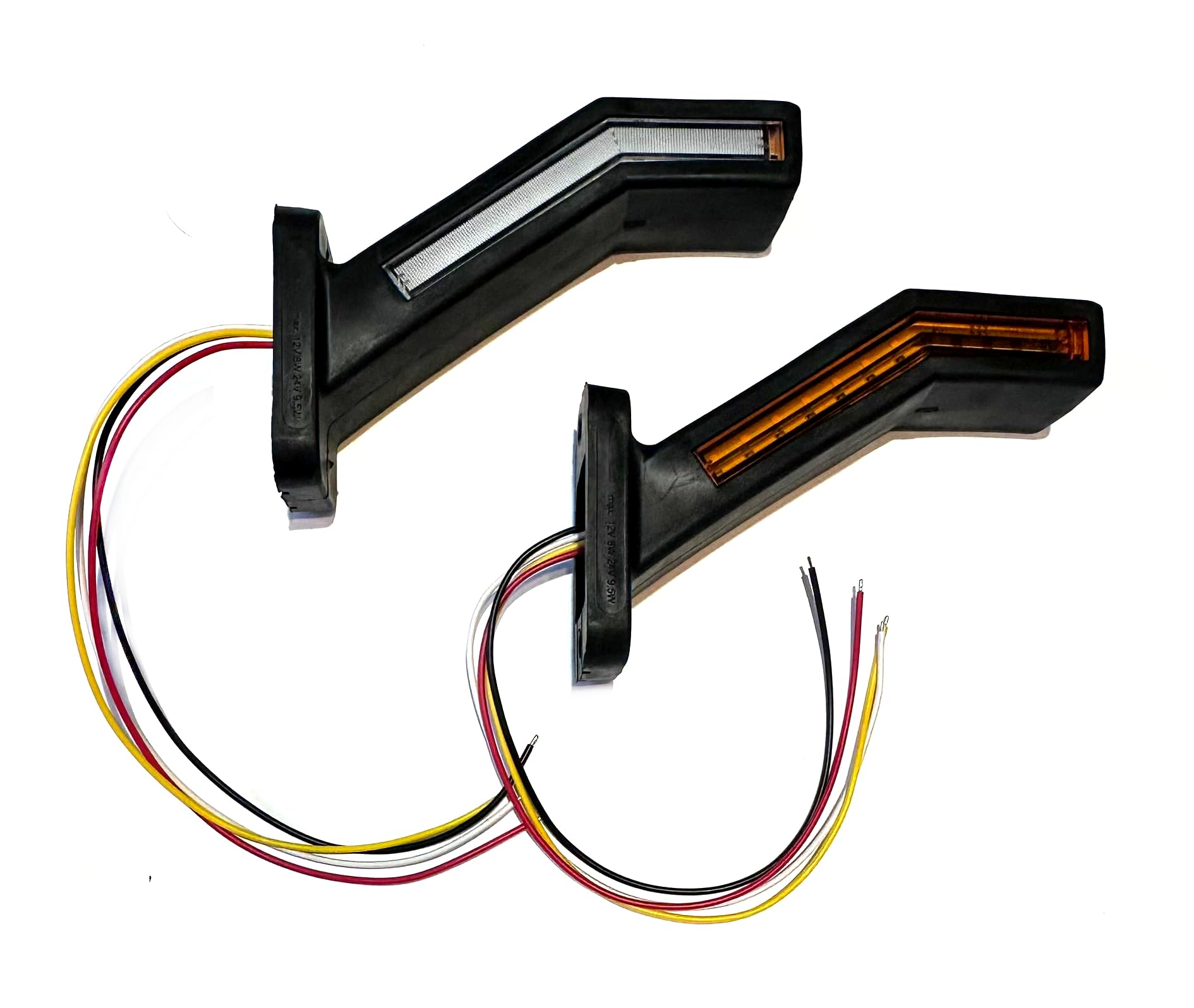2x LED Umrissleuchte Positionsleuchte mit Dynamischer Blinker Laufblinker Bremsleuchte 12V 24V für Anhänger