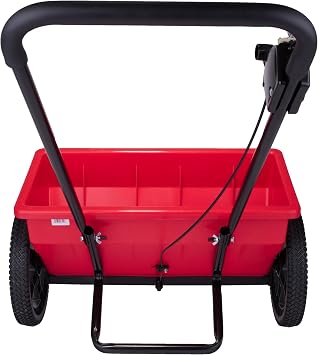 EarthWay Products 7312 Red 75LB Drop Spreader - Weed and Feed Lawn Fertilizer, Fertilizer Spreader, 22 Coverage, Adjustable Flow, Lawn Care Equipment for Homeowners