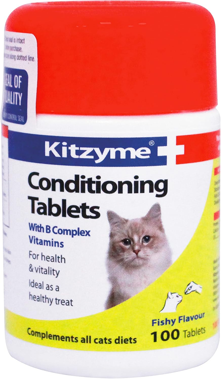 Kitzyme Conditioning Tablets for Cats & Kittens Promotes Health