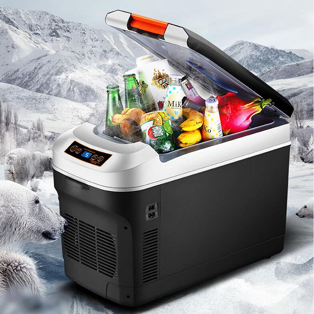 XIAOLIN Refrigerador De Refrigerador De Coches 25l, Refrigerador De Compresor De Automóvil De 24v / 12v / 220-240v, Temperatura -20 ° -65 ° Ajuste, Enfriador Y Calentador