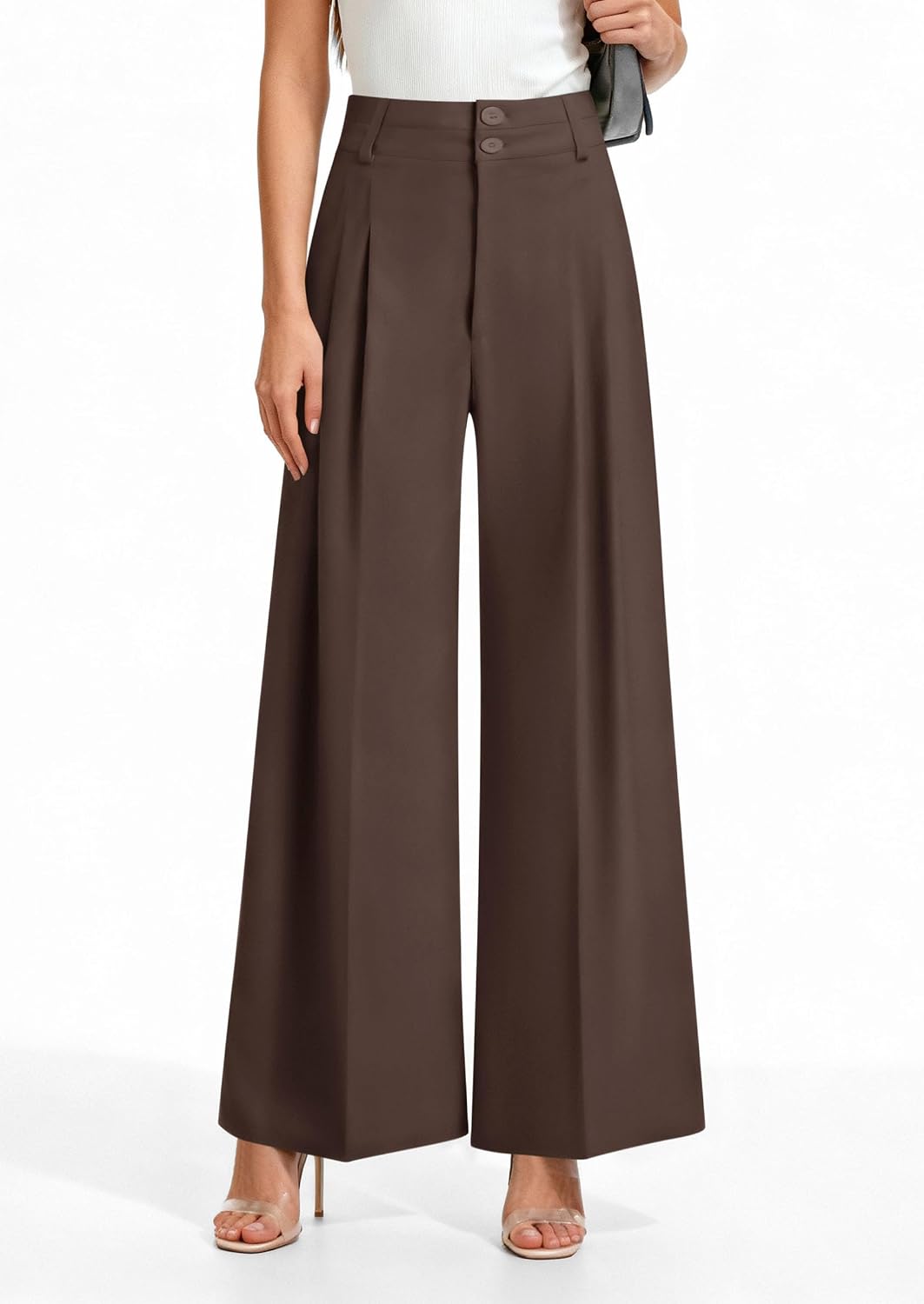  Women's High Waisted Wide Leg Dress Pants thumbnail