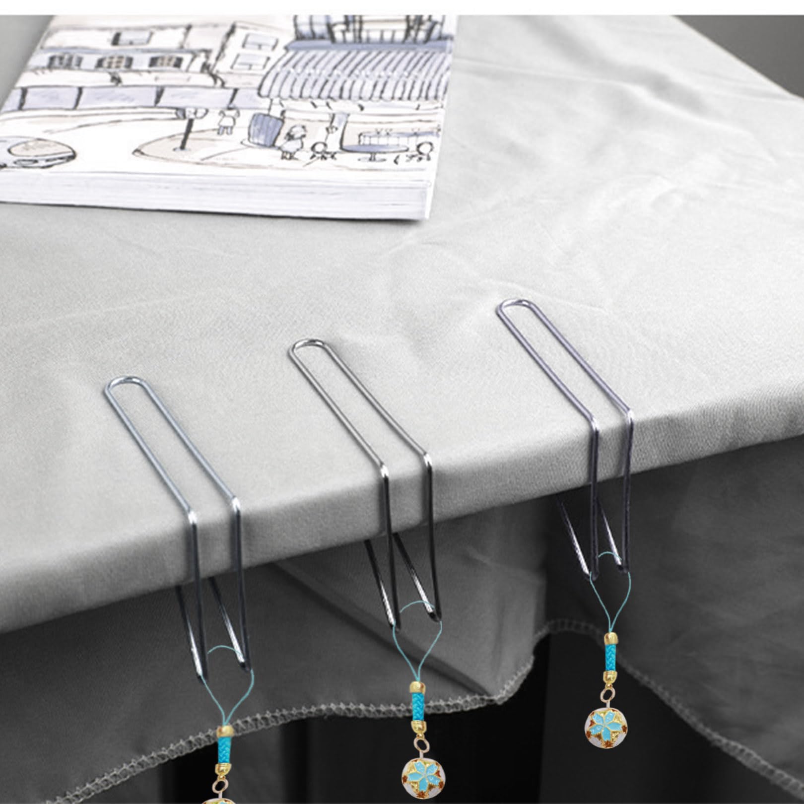 8 Pinces Nappe Extérieur Inox – Attaches Solides Anti-Vent Pour Table Jardin & Mariage