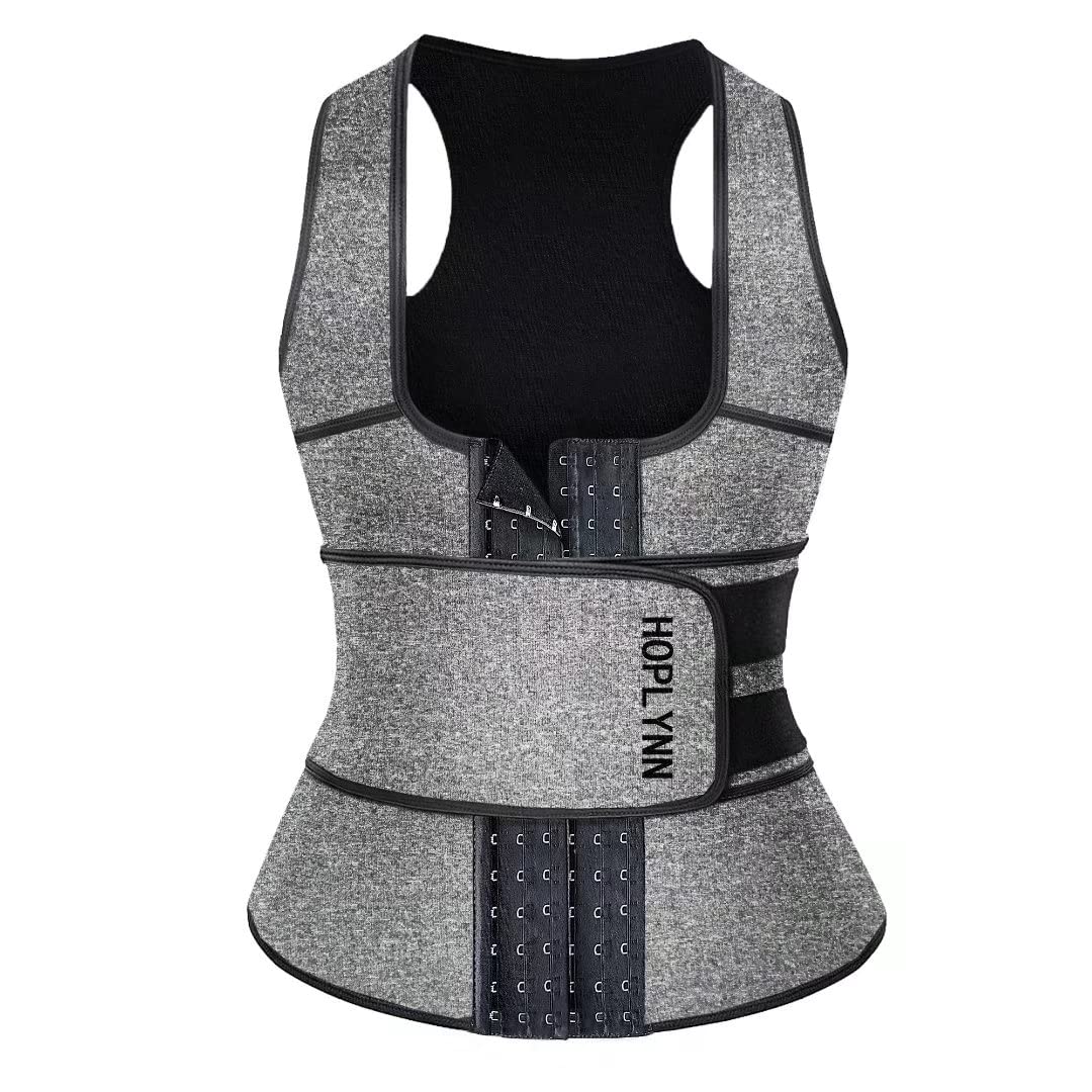 HOPLYNN Neoprene Sauna Sweat Waist Trainer Corset Trimmer Vest for Women Tummy Control, Waist Cincher Body Shaper