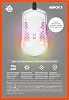 SteelSeries Aerox 3 Snow Ultra Light Gaming Mouse 8,500 CPI TrueMove Core Optical Sensor, White, 59 Grams