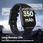 Montres intelligentes pour les femmes hommes, 120 Modes de sport Smartwatch avec 1.83 pouces HD Affichage, moniteur de fréquence cardiaque et de sommeil, IP67 Imperméable, appel Bluetooth & Contrôle de musique pour iPhone/Android (Noir)