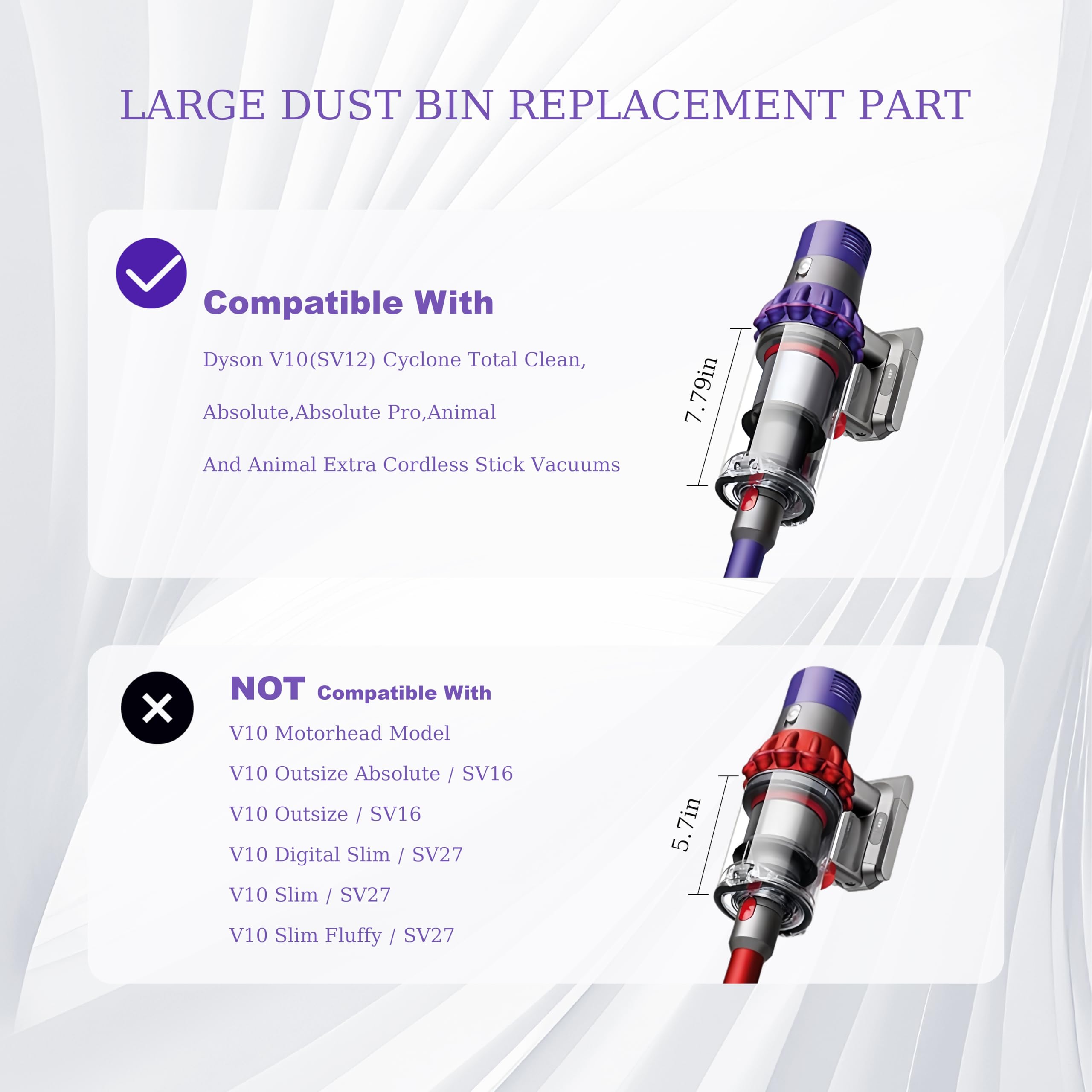Dyson V10 Dust Bin & Filter Replacement -3