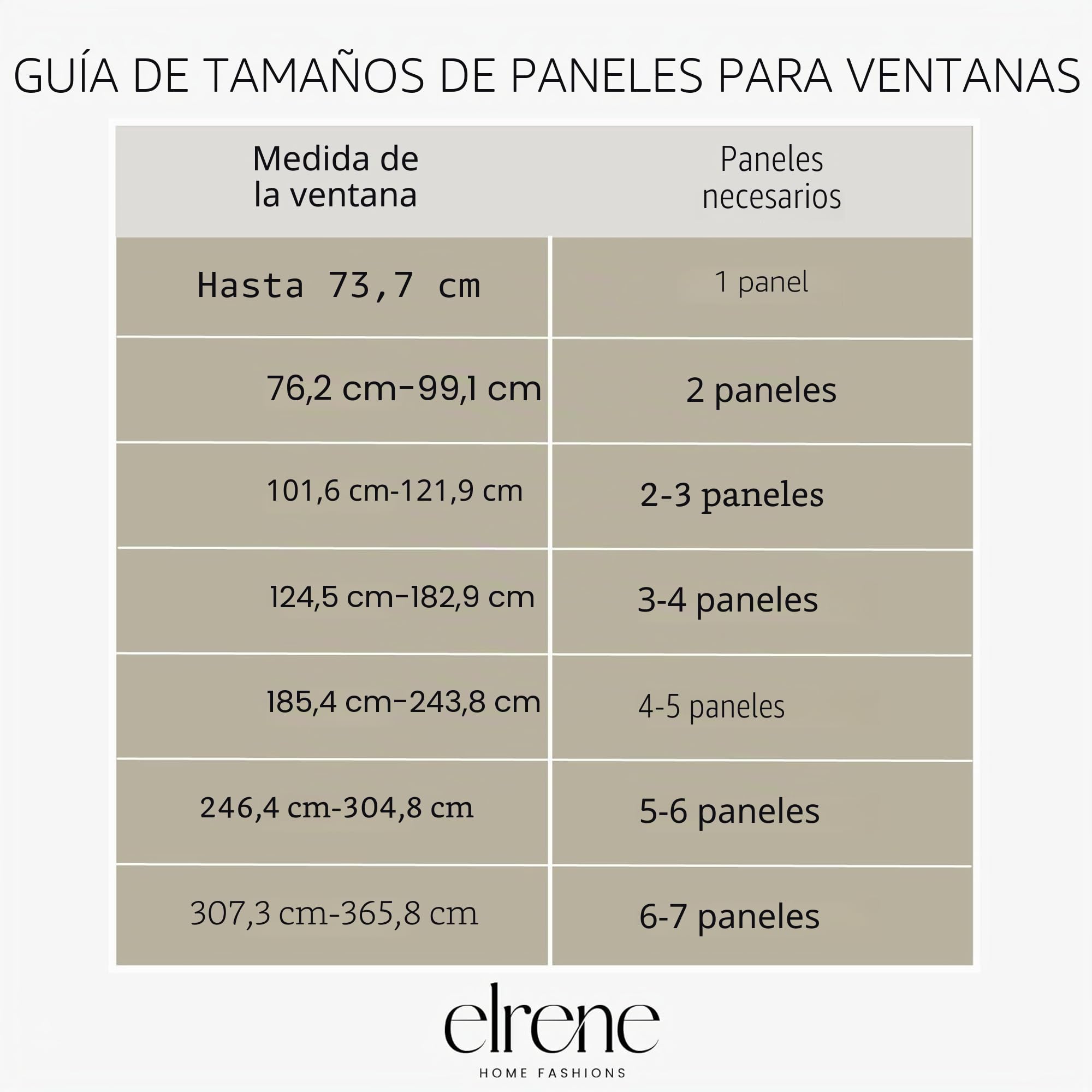 Elrene Home Fashions Brighton - Cortina Opaca a Cuadros para Ventana de Sala de Estar y Dormitorio, con pestañas de Bolsillo para Barra, 52 x 84 Pulgadas, Lino, 1 Panel
