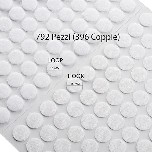 Vista 16 de Cinta de velcro Melsan, con cinta adhesiva fuerte montaje en hogar u oficina, en ligar de tener que hacer agujeros y usar tornillos, color Blanco