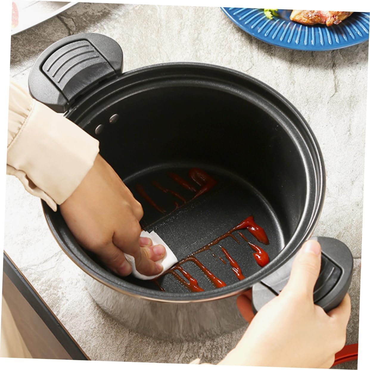 Pressure Cooker Stove Pressure Cooker Soup Pot Low Pressure Pot Stainless Steel for Kitchen Boiling