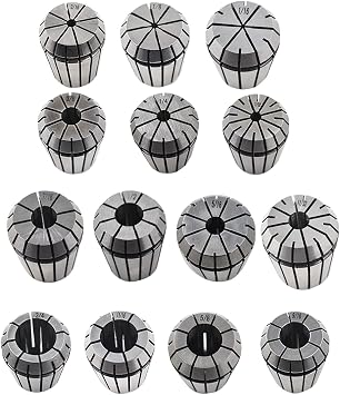 ER25 Spring Collet Set 1/8 Inch to 5/8 Inch 12-Pack for CNC Workholding Engraving & Milling Lathe Tool