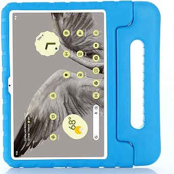 Kids Case for Google Pixel Tablet 10.95 inch 2023, Handle Stand Lightweight EVA Foam Bumper Protective Rugged Drop Protection Child Proof Cover for Google Pixel Tablet 10.95 inch 2023