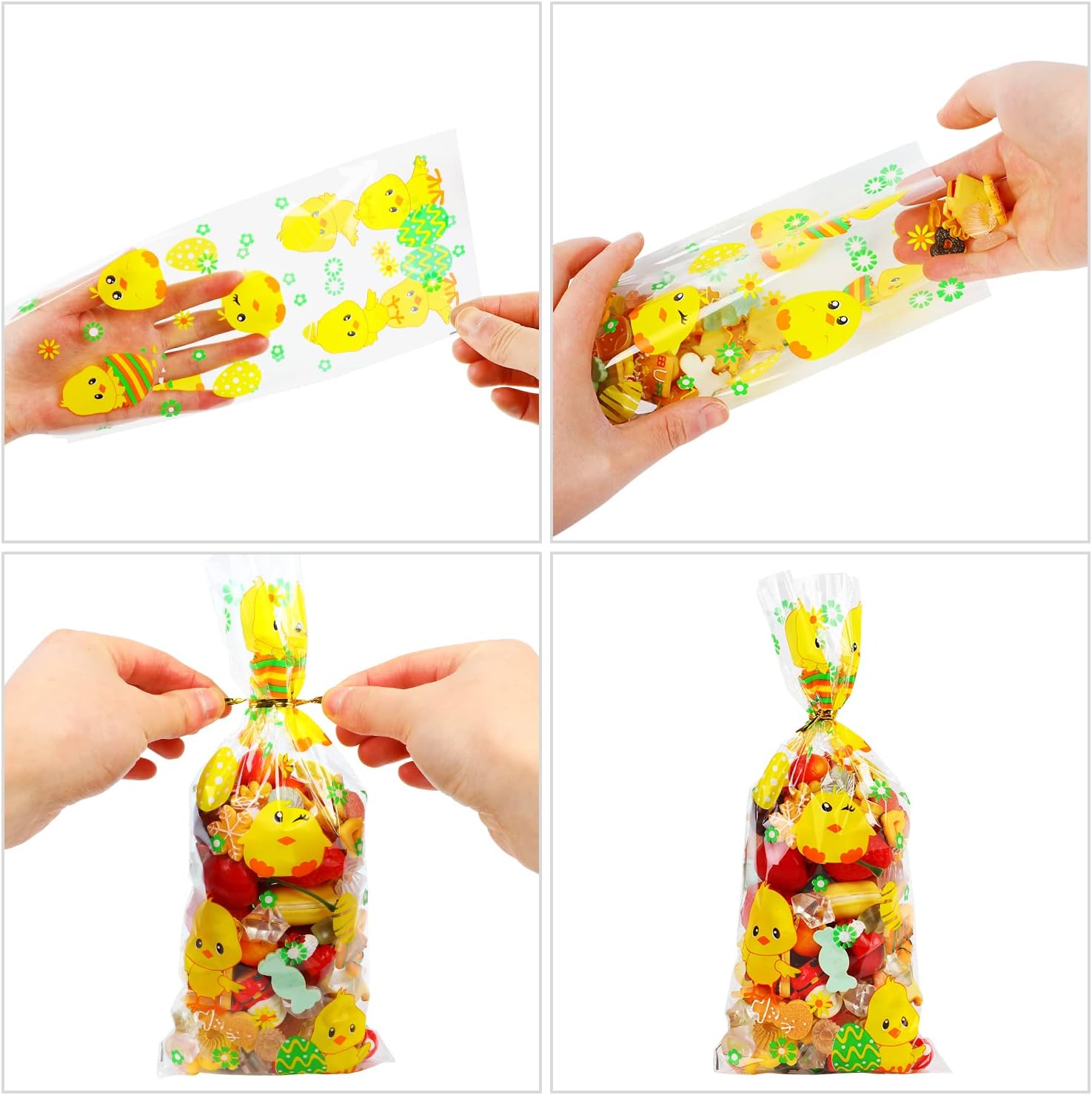 LOKIPA 150 PCS Easter Bunny Cellophane Party Bags Lebanon Ubuy