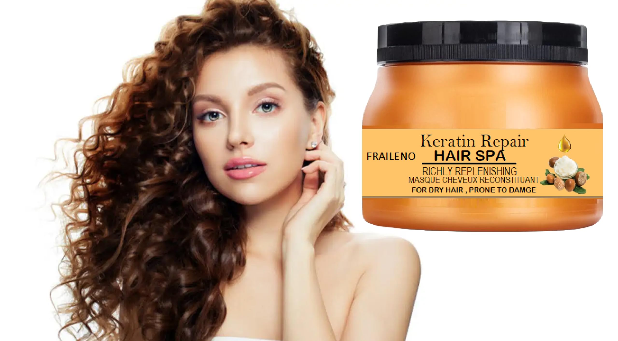 Intensive Keratin Hair Spa Treatment, Replenishing Hair Mask for Dry and Brittle Hair, Professional Style Care, 200g-image-11