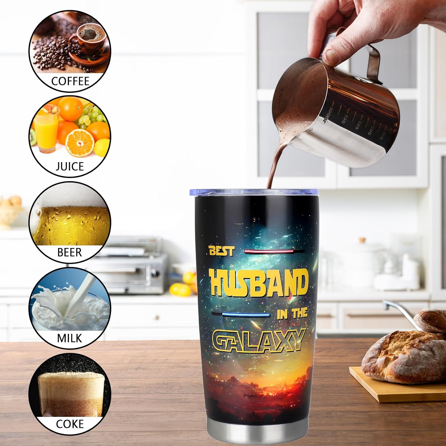 Gifts for Husband from Wife - Husband Gifts for Birthday Fathers Day Valentines Day Christmas - Hubby Gift Ideas from Wife - Romantic Anniversary Wedding Gift for Him Men - 20oz Tumbler - Image 5