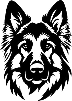 German Shepherd Decal for Cars, Trucks, Laptops, Drinkware - Dog Car Decal, Decal for Dog Lovers