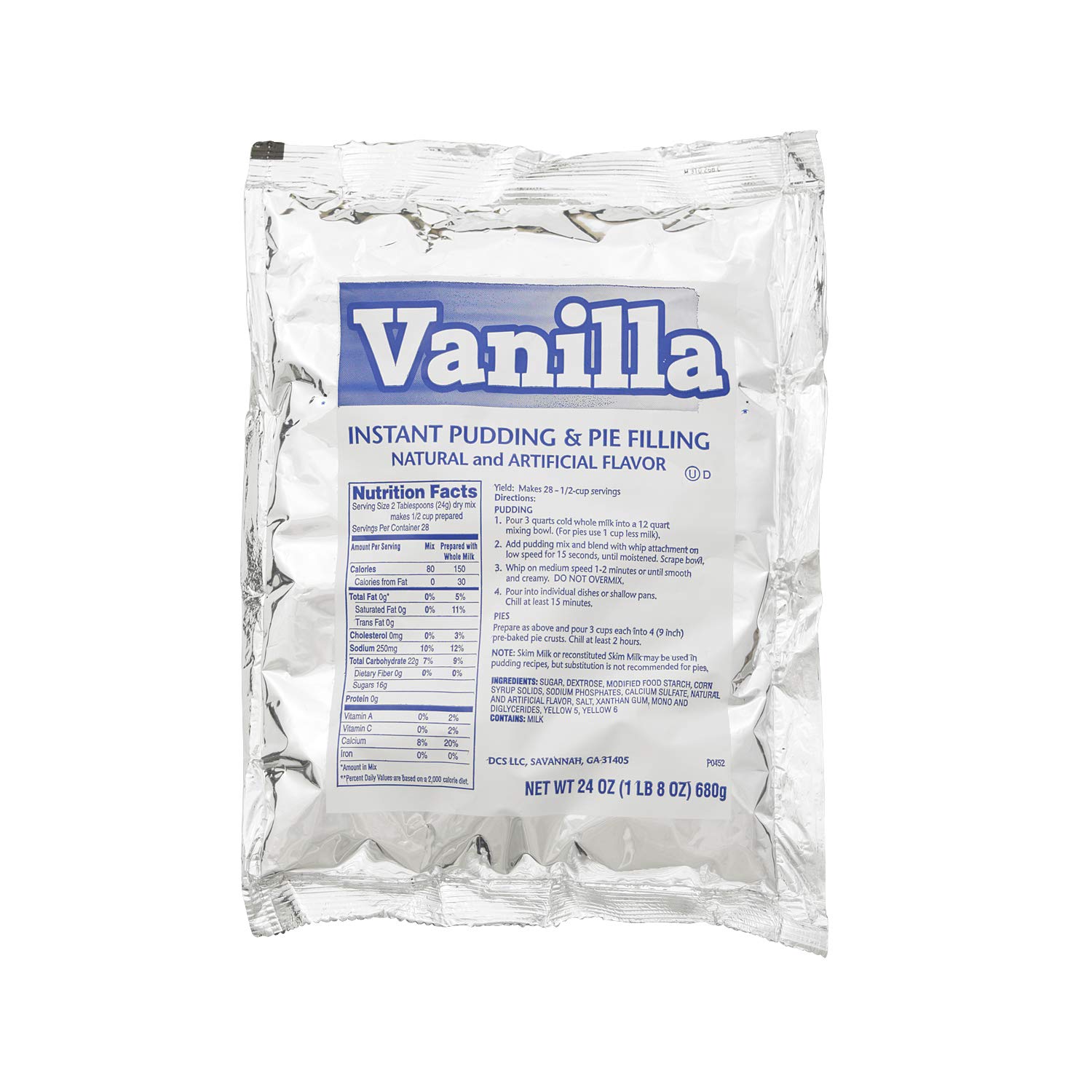 Chef’s Companion Instant Puddings & Pie Fillings, Vanilla, 24 Ounce (Pack of 12)