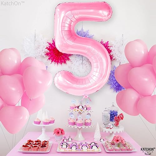 Miniatura 557 de KatchOn, Globo dorado gigante del número 8 de 40 pulgadas, globo dorado del número 8 para decoraciones de cumpleaños de 8 años para niñas