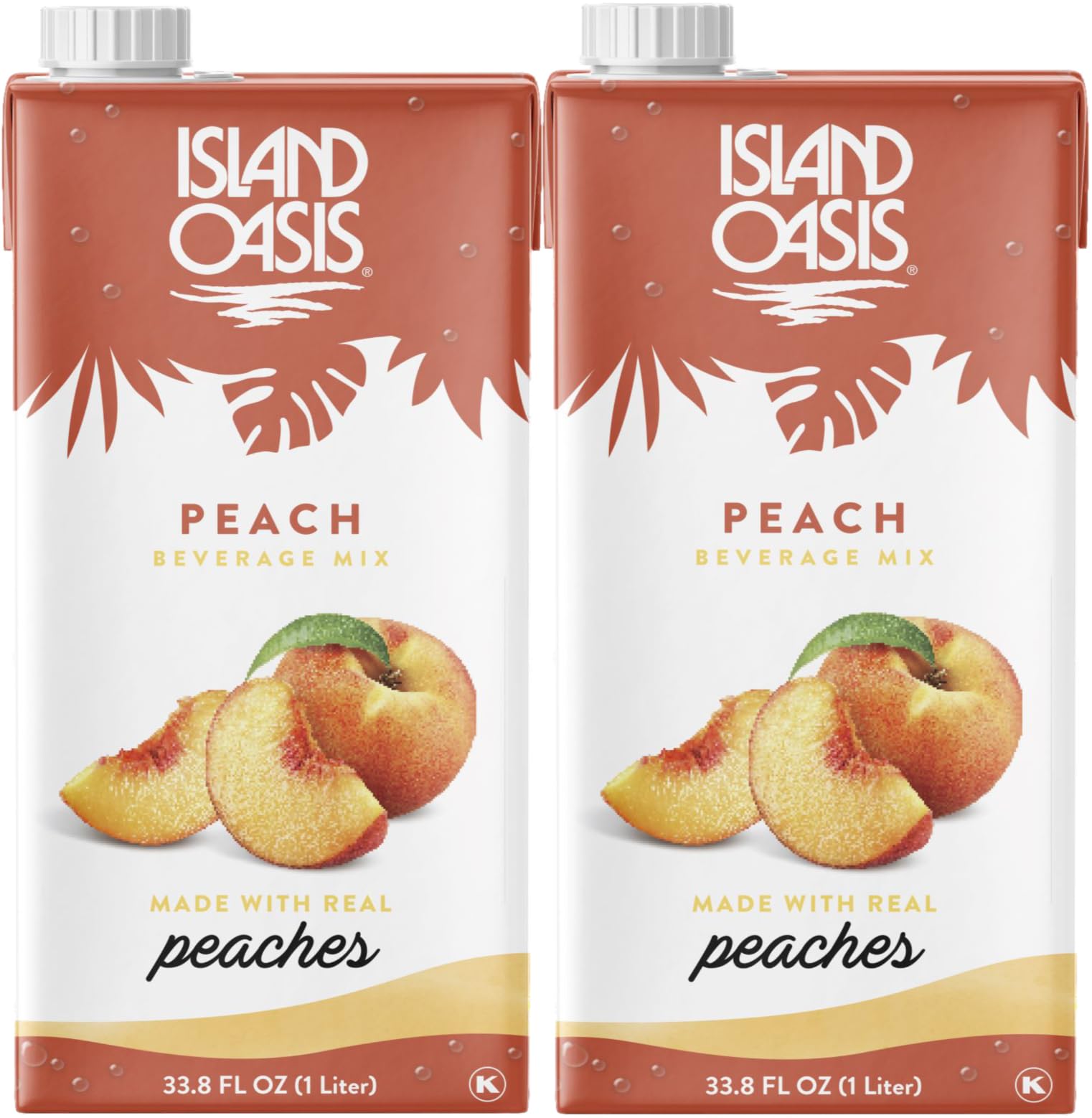 Amazon.com: Island Oasis Peach Fruit Puree Beverage Mix, 33.8 fl