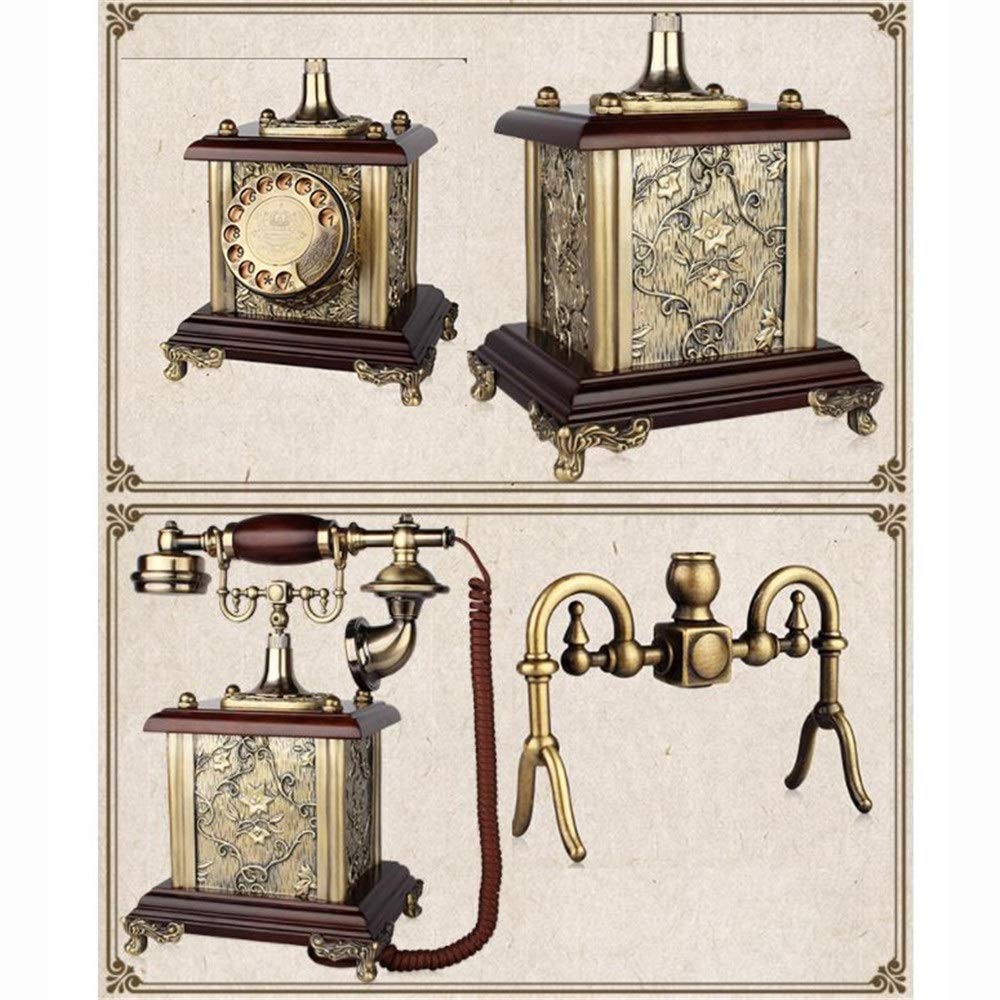 Téléphone rétro à l'ancienne, téléphone Antique européen, téléphones à Cadran Rotatif, téléphone Fixe rétro de Bureau, téléphone Filaire, téléphone Domestique à Cadran r