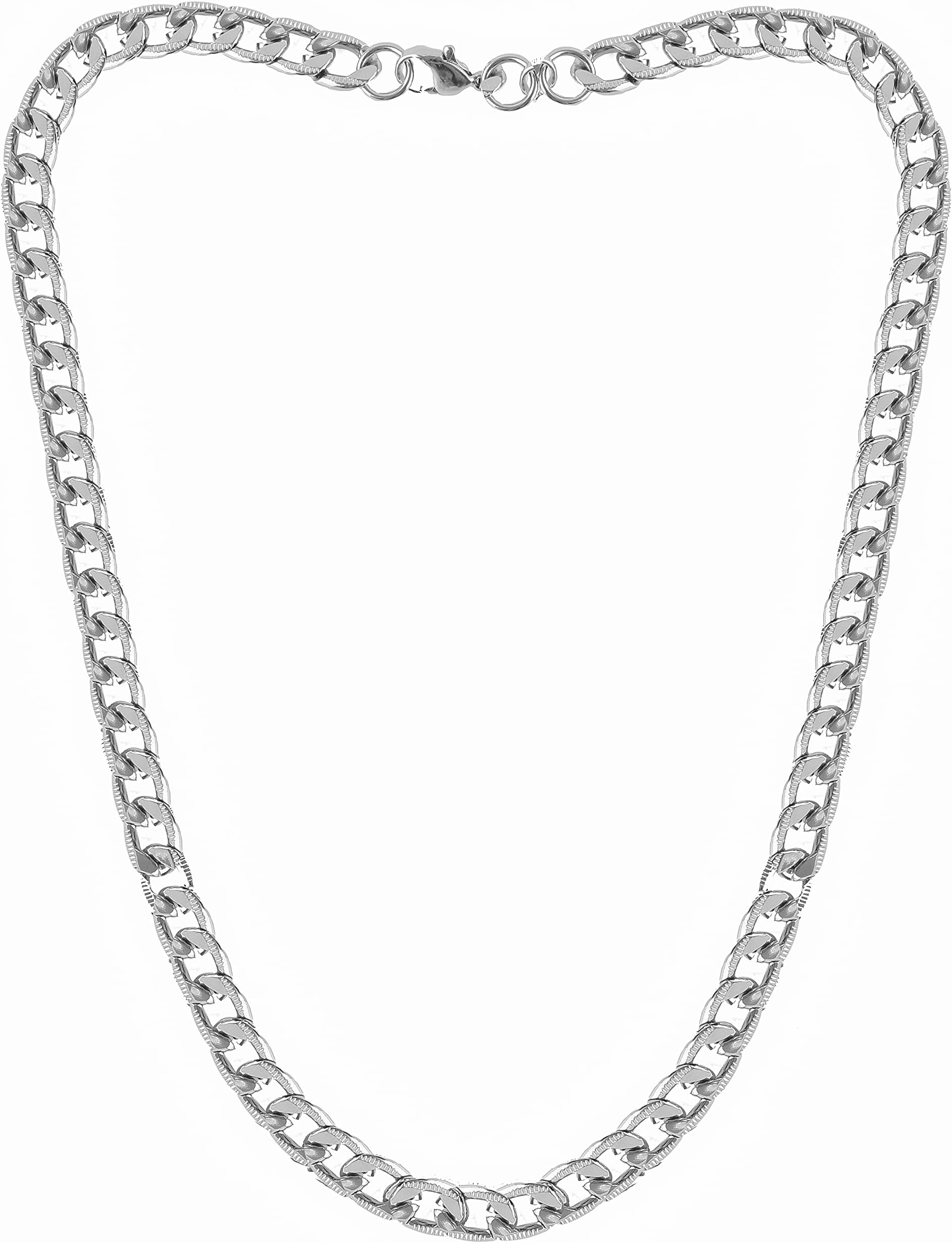 Brado JewellerySilver Plated Stainless Steel Chain For Boys and Man