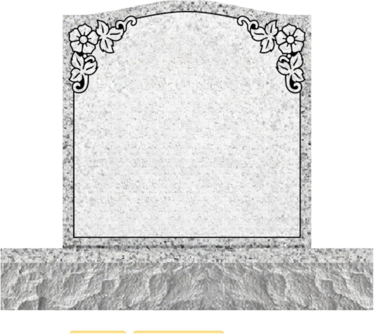 Memorial Granite Headstone Outdoor for Human, Bench Garden Memorial Stone, Bench Grave Marker, Memorial plaques, Sympathy Gifts for Loss Loved One. (Tropical Green, 24x6x20)