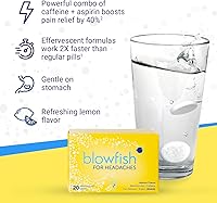Vista 3 de Blowfish para dolores de cabeza Tabletas efervescentes de máxima fuerza para aliviar el dolor de cabeza - Trata los dolores de cabeza rápidamente