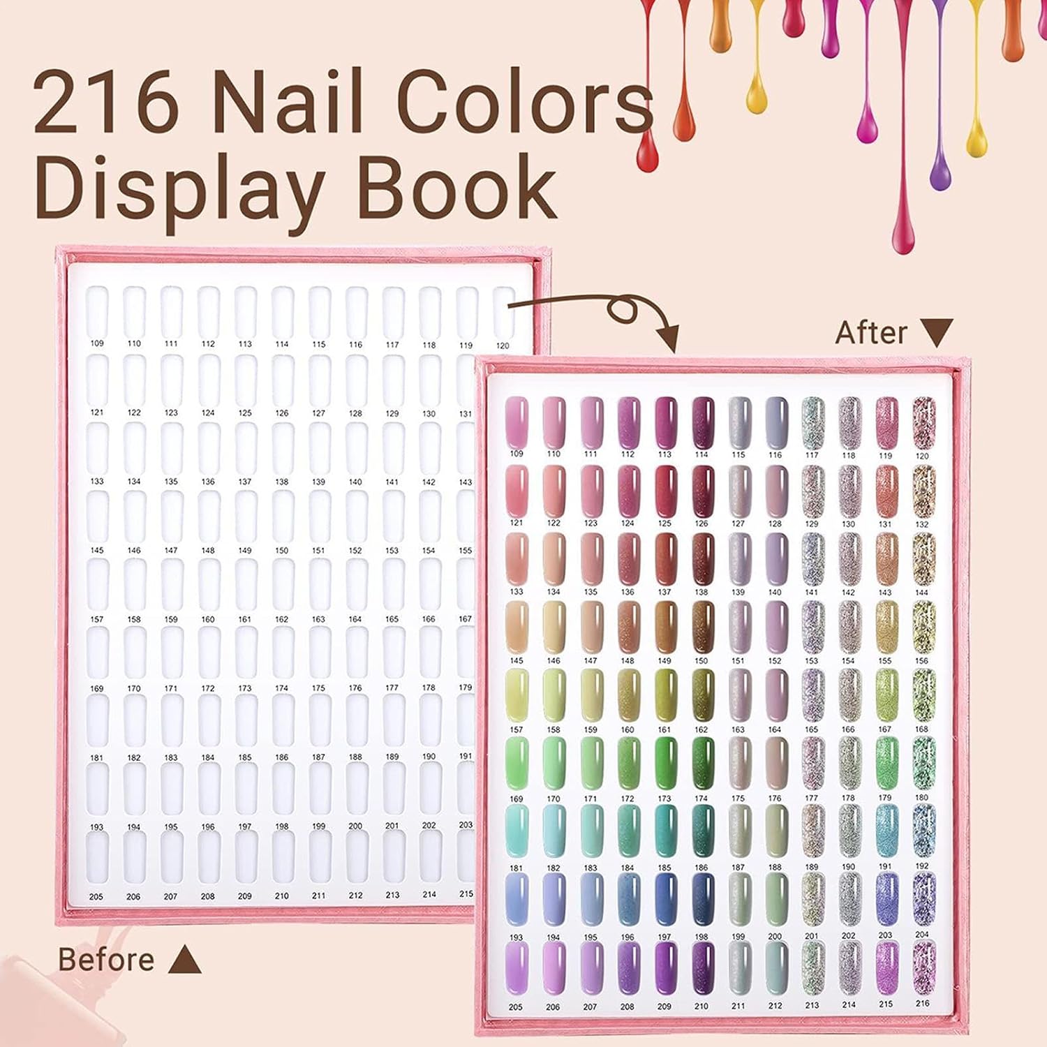 Nail Book Display Large Capacity Professional