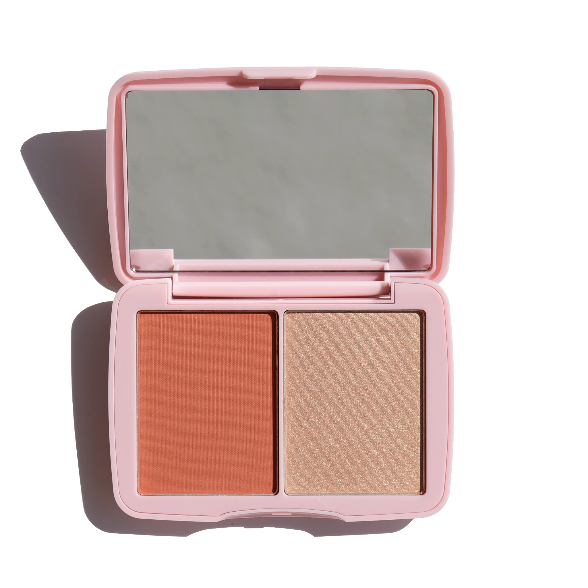 Half Caked Double Dipper Color Duo Bush + Highlight | vegan & cruelty-free, fragrance-free, highly pigmented, primer-infused | 10g / 0.20 oz (Liv On Sunday)