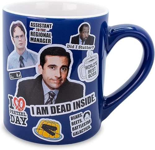 Miniatura 1 de The Office Toss - Taza de cerámica con estampado | Taza de café grande sin BPA para expreso, cafeína, bebidas, artículos esenciales para el hogar y