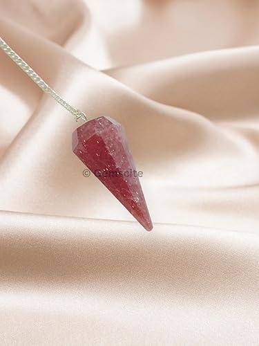 Miniatura 3 de Péndulo facetado de cristal de piedras preciosas naturales