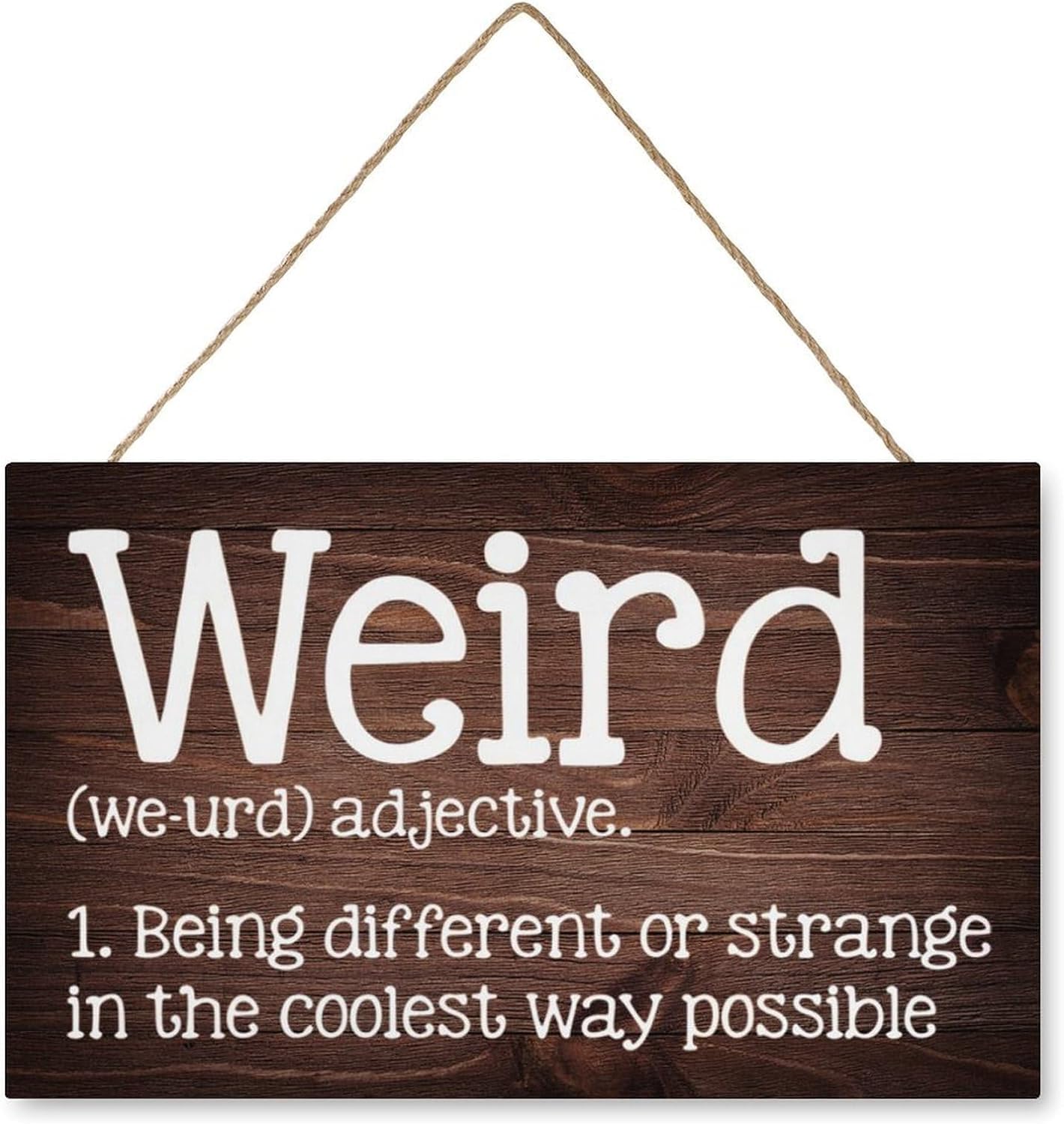 Wooden Decor Signs Weird Quote Definition Funny Wooden Wall Decor Inspirational Home Farmhouse Kitchen Cafe Decoration 6x12 Inch