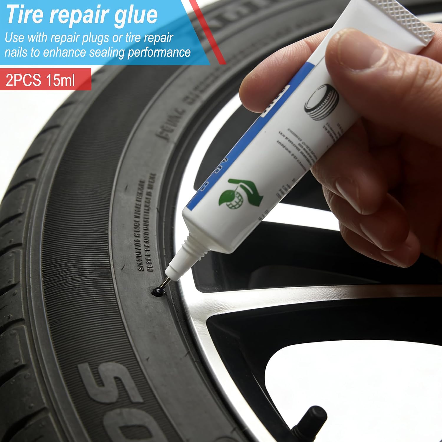 30 PCS Tire Plugs Heavy Duty (4" x 0.24") with Tire Glue