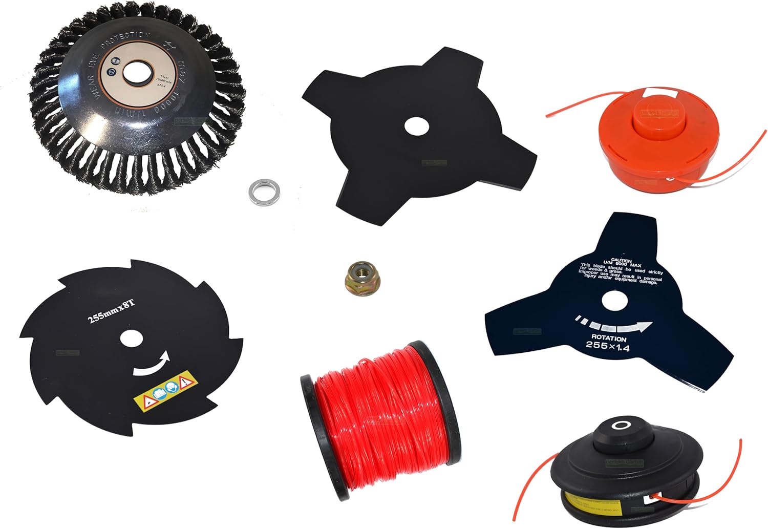 Brush cutter set for Nemaxx Hecht Ryobi Plantiflex Timbertech brush cutter.