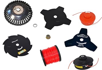 Brush Cutter Cutting Set Compatible with Bituxx Matrix T-Mech Gude Gardenline Geko Arebos
