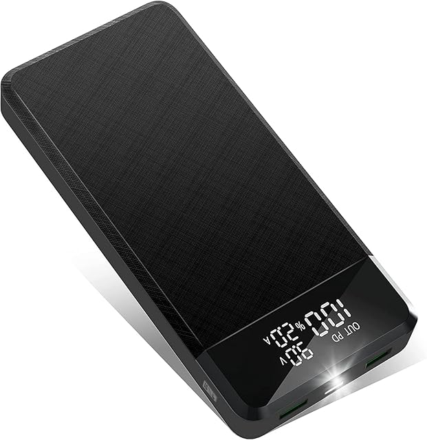 Power Bank, 30000mAh Portable Phone Charger 18W PD USB-C 3A Fast Charging Battery Pack LED Display 3 Inputs & 3 High-speed Outputs, Battery Bank with Flashlight, Compatible with iPhone Samsung
