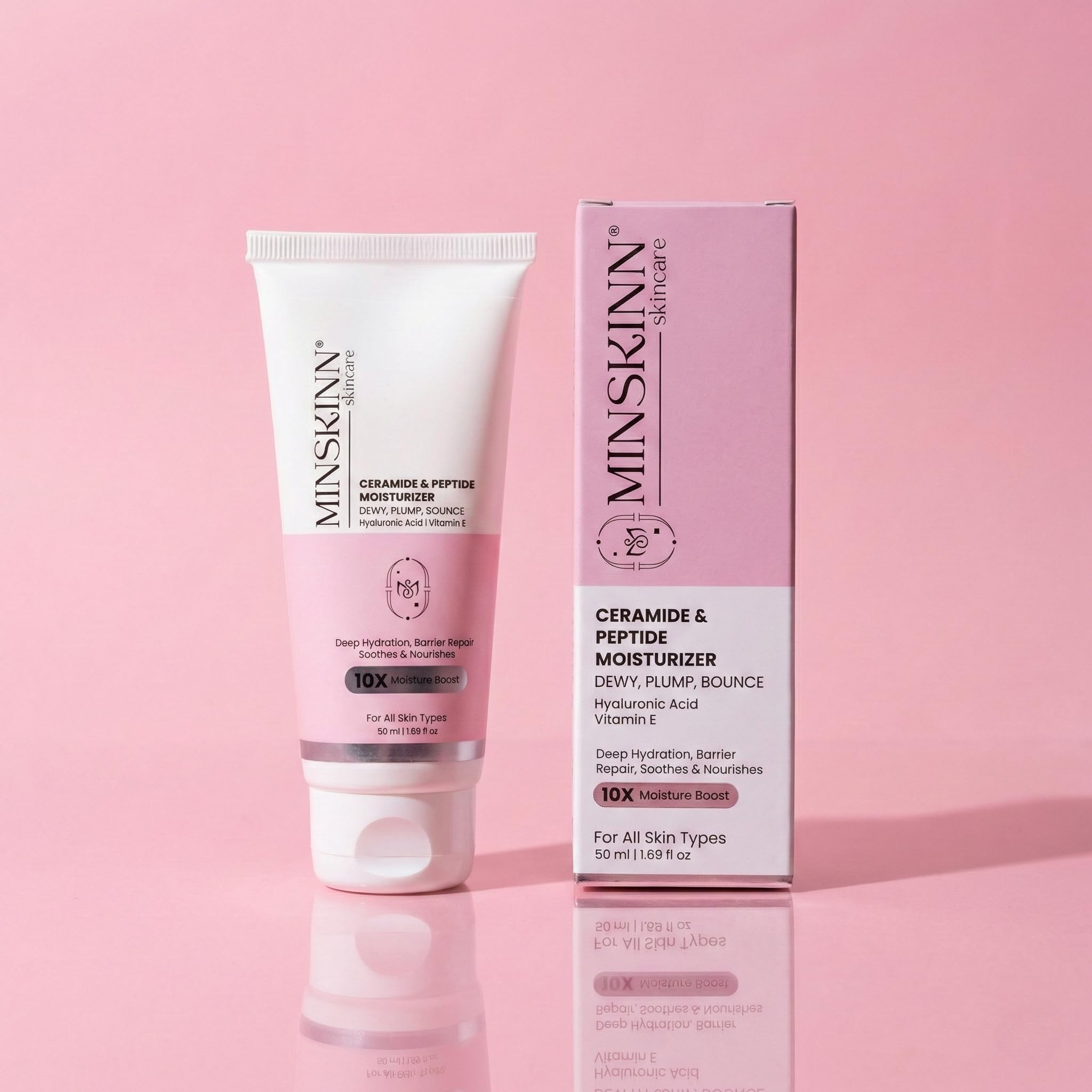 Ceramide Peptide Moisturizer - 50Ml | Restores Skin Moisture Barrier | Reduces Fine Lines And Wrinkles | Useful For Dry Skin, Oily Skin, Sensitive Skin