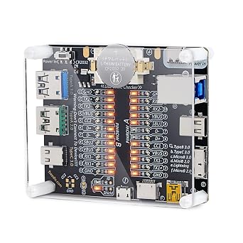 Treedix USB Cable Tester Board USB Cable Checker Data Wire with Acrylic Case Charging Test Data Line Type-C Micro Type A Type B
