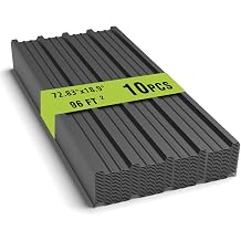 10PCS 72.83"x18.9" Metal Roofing Panels,96ft2 Galvanized Corrugated Metal Sheets,Gray