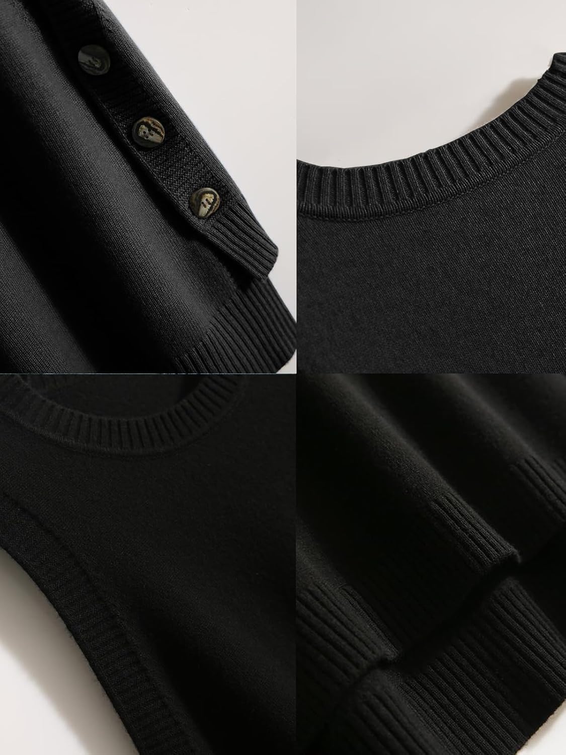 Wowcarbazole Women's Sleeveless Sweater Vest Casual Crew Neck Ribbed Knit Pullover Tops Loose Fit Full Clothes - Image 5