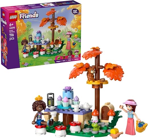 LEGO® Friends Forest Tea Party - Building Set with 2 Minidolls, Frog and Squirrel - 42690