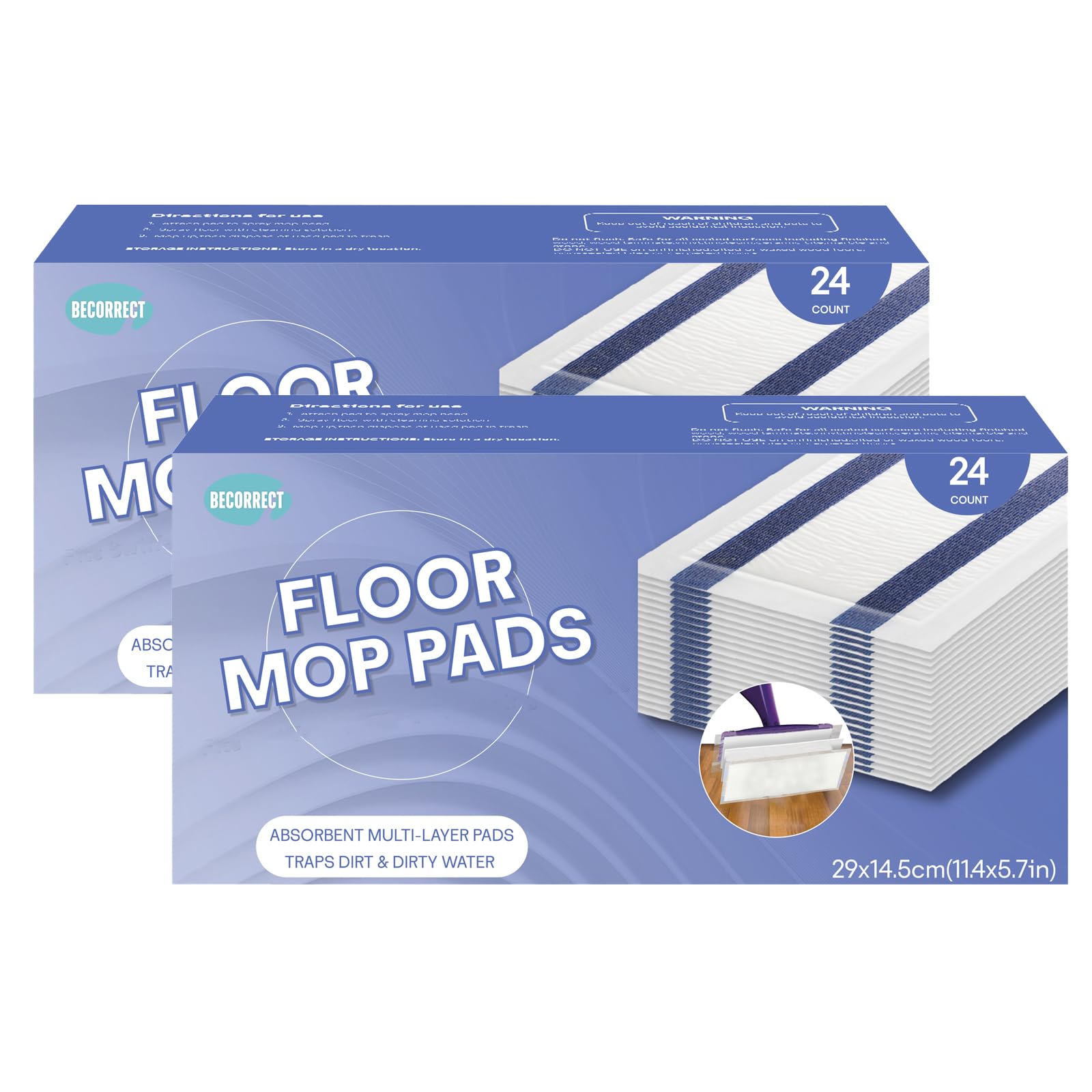 Recambios de almohadillas para fregona Swiffer WetJet - Espesor, absorbente, 48 unidades