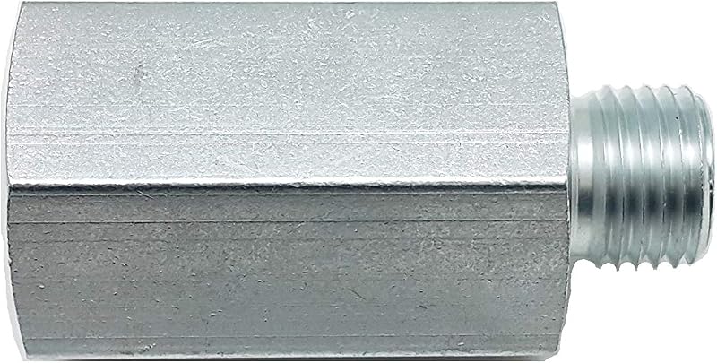 Adaptador de conexão para mangueira Autobahn88 em aço anticorrosivo NPT 1/2 macho para M12x1.5 fêmea – 43 mm