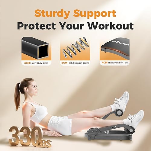 Miniatura 7 de Ab Machine,Sit Up Exercise Equipment& Core Machine, Workout Equipment,Adjustable Ab Trainer with 3 Resistance Levels and Removable Auxiliary