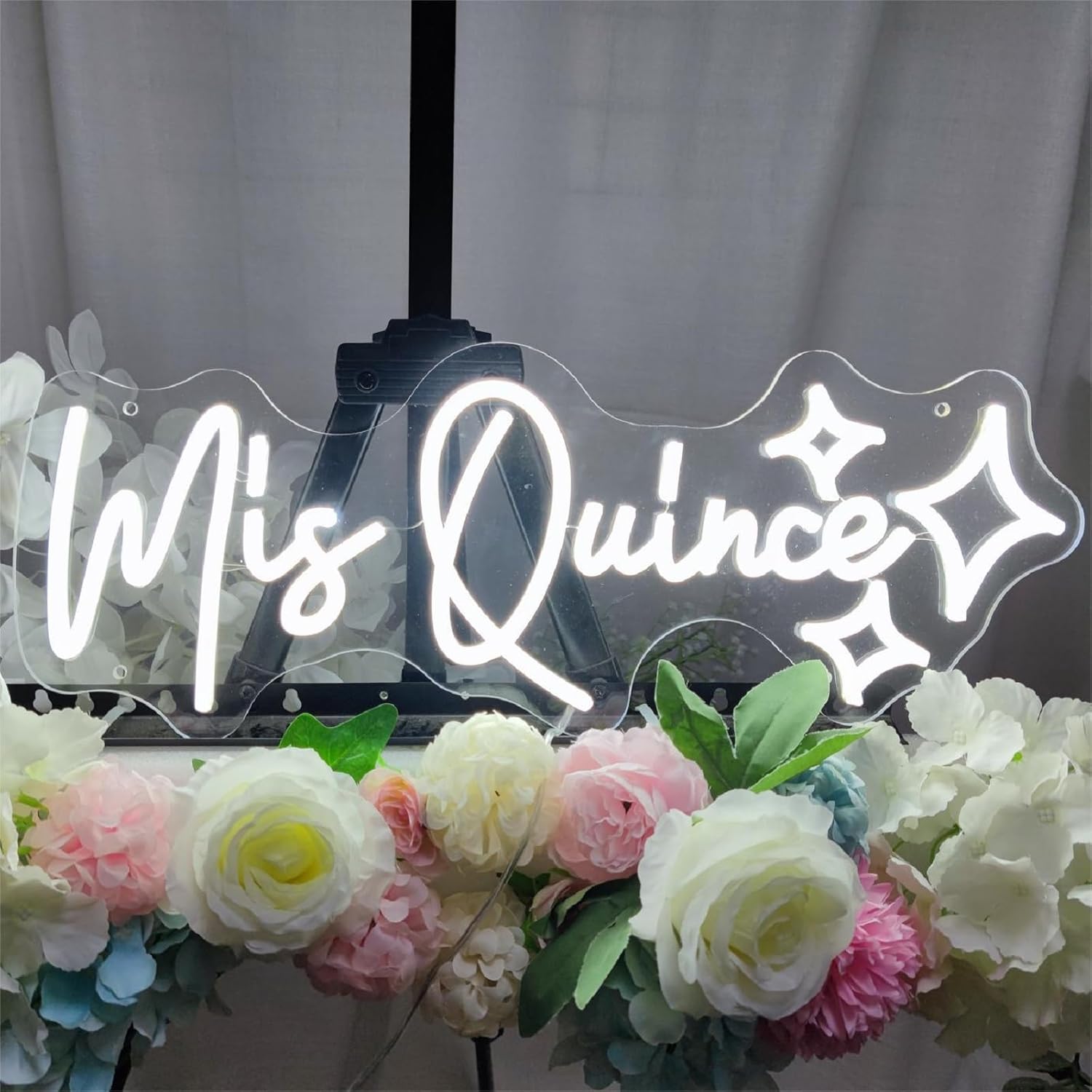 Mis Quince Neon Sign for Wall Decor,Happy Birthday Neon Signs for Bedroom Wall with Dimmable Switch for Any Age Children's Room, Bar, Party, Christmas, Wedding Decoration,43 * 16.4cm