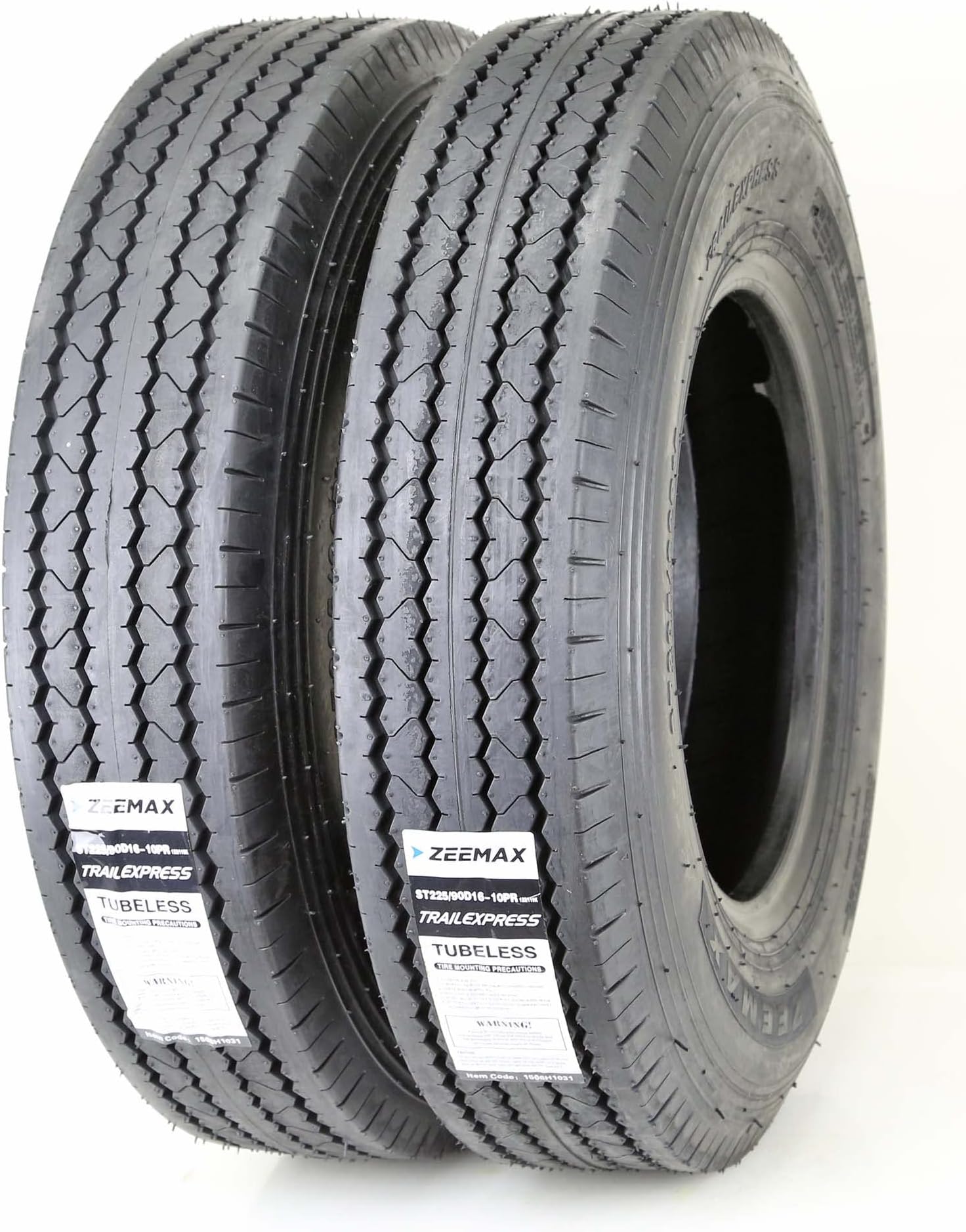 ZEEMAX 2 New Heavy Duty Trailer Tires ST225/90D16 (7.5016